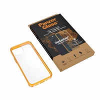 PanzerGlass ClearCase Antibacterial Military Grade Certified Ümbris jaoks iPhone 13 Mini - Läbipaistev Kollane
