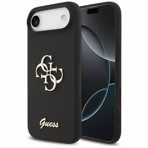 GUESS ümbris jaoks IPHONE 17 Air GUHCP17MSC4GSMK (Silicone W/ Big 4G Script) must