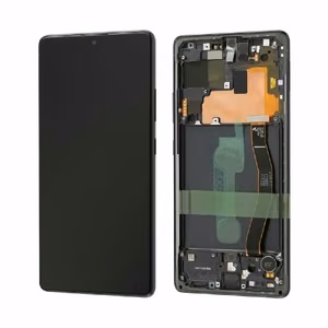 LCD ekraan Samsung G770F S10 Lite puuteekraani ja raamiga must originaal (kasutatud Grade A)