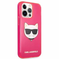 KARL LAGERFELD KLHCP13LCHTRP IPHONE 13 PRO / 13 6.1 "roosa / roosa ümbris GLITTER CHOUPETTE FLUO