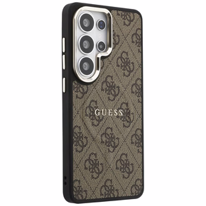 GUESS ümbris for SAMSUNG S26 Ultra GUHMS26LP4MSEGCW (4G Embossed Ring MagSafe) pruun