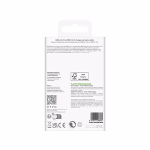 Puro 10W TPE USB-A - USB-C Kaabel 2m - valge
