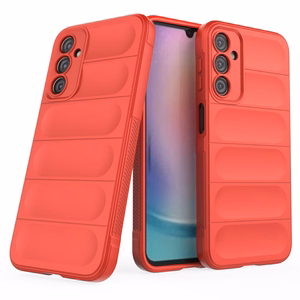 Magic Shield Ümbris jaoks Samsung Galaxy A24 4G flexible armored cover punane