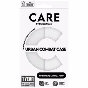CARE by PanzerGlass Flagship Urban Combat Ümbris jaoks Samsung Galaxy Z Fold 7 - Läbipaistev