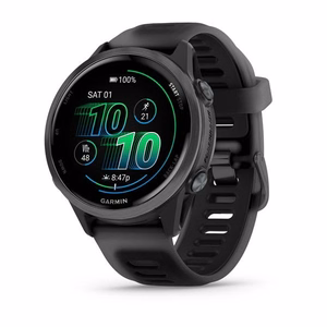 Garmin Forerunner 570 42 mm digitaalne GPS-kell, 3,05 cm (1,2") AMOLED-puuteekraan, 390 × 390 pikslit, Wi-Fi, must