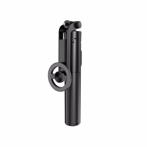 XO SS30 Bluetooth selfipulk-statiiv, must, magnetiline, MagSafe'ile, 123cm