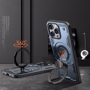 Hybrid Armor Trendy Ümbris with MagSafe jaoks iPhone 16 Pro Max - Sinine