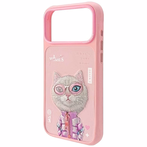 Nimmy Cool&Cute 2.0 Cat Ümbris jaoks iPhone 17 Pro - Roosa