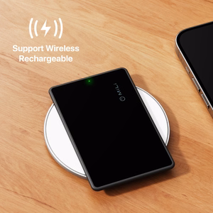 MiLi MiCard HD-P16-C Bluetooth-jälgimisseade Apple Find My võrgu jaoks, must