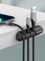 Vention 3 pordiga laua kaabliorganisaator must