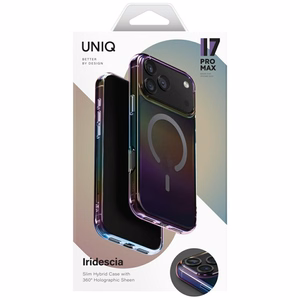 Uniq Iridescia Ümbris jaoks iPhone 17 Pro Max Magclick Charging - Multicolor