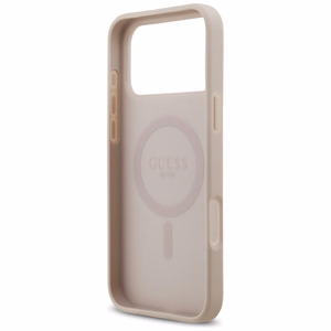 GUESS ümbris jaoks IPHONE 17 Pro Max compatible with MagSafe GUHMP17XP4PGRSGP (PU 4G Circle W/ Classic Logo) roosa