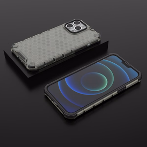 Honeycomb Case броневой чехол с TPU бампером для iPhone 13 Pro Max чёрный