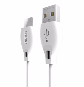 Dudao USB Type C 2.1A 1m valge cable (L4T 1m valge)