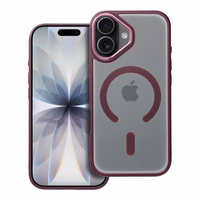 MATTE MAG COVER Ümbris compatible with MagSafe jaoks IPHONE 17 plum punane
