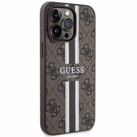 Guess GUHMP13XP4RPSW iPhone 13 Pro Max 6.7" brown/brown hardcase 4G Printed Stripes MagSafe