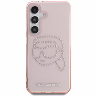 Karl Lagerfeld Rhinestones K. Head Logo Samsung Galaxy S25 Ümbris roosa