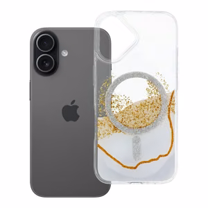 Чехол Golden для iPhone 17, совместимый с MagSafe, белый