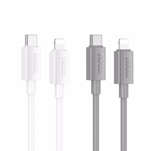 Кабель USB C to Lightning Hoco PD 27W 1 м X107 белый
