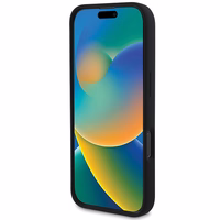 DKNY Silicone Valge Printed Logo MagSafe iPhone 16 Pro Ümbris - Must