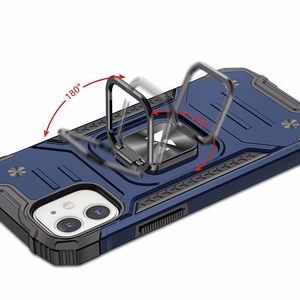 Wozinsky Ring Armor ümbris iPhone 14 Plus'ile soomustatud kate magnetiline hoidja rõngas sinine