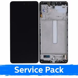LCD ekraan ühilduv Samsung M526 M52s 5G raamiga / Blazing Black / (Service Pack)