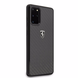 Ferrari FEHCAHCS67BK kõva ümbris Samsung S20+ G985 Carbon Heritage – must