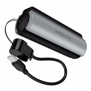 Borofone BJ87 Star akupank 5000mAh Type-C taskulambiga must