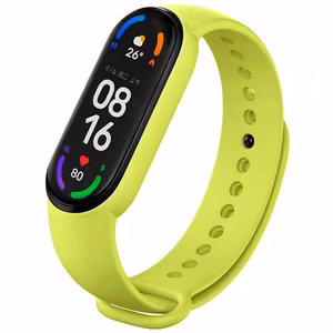 Silicone strap for Xiaomi Mi Band 5 / 6 / 7 green (05)