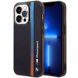 Ümbris BMW BMHCP14L22HVGV iPhone 14 Pro 6.1" must/must IML Tricolor Stripe