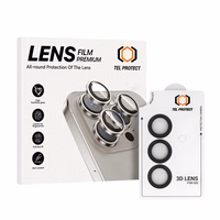 Tempered glass Tel Protect 3D Lens on camera jaoks Samsung Galaxy S25 must (lens 3 pieces)