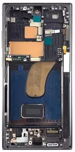 LCD ekraan Samsung S918 S23 Ultra 5G puuteekraani ja raamiga must OLED