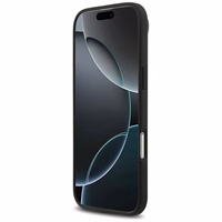 Mercedes Leather Star Pattern Stripes MagSafe ümbris jaoks iPhone Air - must