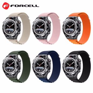 Strap to Samsung Galaxy Watch Forcell F-Design FS05 polyester fiber buckle 20 mm must
