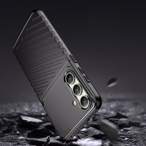 Thunder Ümbris jaoks Samsung Galaxy S24 FE Silicone Armored Cover - must