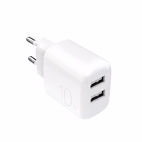 Puro PROLITE 10W 2x USB-A Wall Laadija - valge