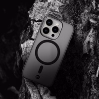 Ümbris jaoks iPhone 16 PLUS Forcell F-Protect Levels Dual Layer 4D technology compatible with Magsafe Military Drop-Test smoky must