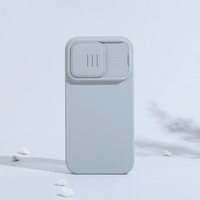 Nillkin CamShield Silky Silikoonist ümbris iPhone 14 Pro Max Silikoonist kaitsekate koos kaamerakaitsega Sinine