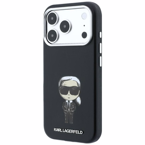 KARL LAGERFELD ümbris mudelile IPHONE 18 Pro/ 17 Pro ühildub MagSafe'iga (Smooth Ikonik Sketch) (värv: must)