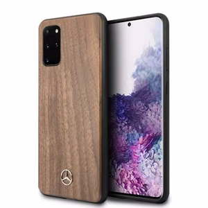 Mercedes Wood Line pähklipuust ümbris Samsung Galaxy S20+ jaoks - pruun