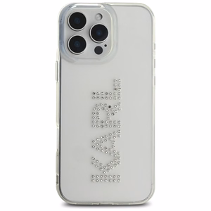 Karl Lagerfeld IML Rhinestones Logo iPhone 16 Pro Ümbris - Clear