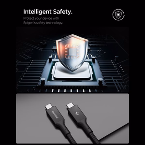 Spigen EB10010CC 100W 100 cm Cable - Black