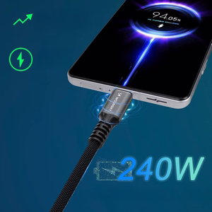 Wozinsky WPS-UY41S USB-C Thunderbolt 4 Kaabel 240W 1m 4K - must