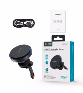 Car laadija-hoidja Choetech T205-F MagSafe 15W MagSafe 15W must