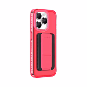 Amazing Thing Titan Pro Neon Mag Wallet Ümbris 10FT IP156.1PTWPN jaoks Iphone 15 Pro roosa with alus