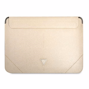 Guess Saffiano Triangle Logo ümbris jaoks a 16" laptop - beige