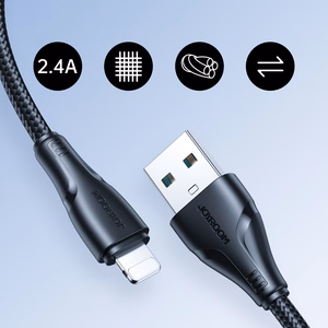 Кабель USB Joyroom "S-UL012A11" чёрный Lightning 200 см