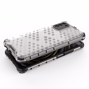 Honeycomb Case kaitsekate TPU kaitserauaga Xiaomi Poco M3 läbipaistev