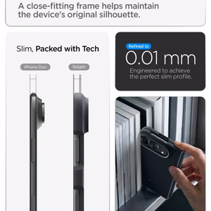 Spigen Nano Pop MagSafe Case for iPhone Duo - Black and Gray