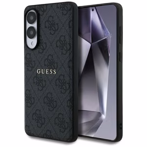 Guess 4G Ring Classic Logo MagSafe Ümbris jaoks Samsung Galaxy S25 Edge - Must